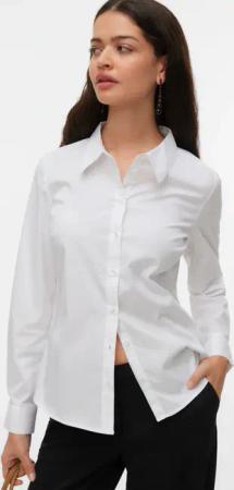 Vero Moda Langarmbluse "VMSOPHIE LS SHIRT WVN NOOS" Baumwollmischung