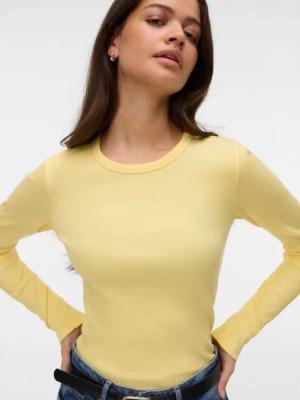 Vero Moda Langarmshirt VMCHLOE LS SHORT TOP JRS NOOS Baumwollmischung