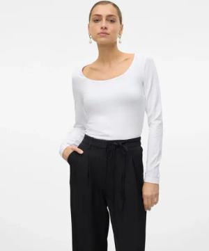 Vero Moda Langarmshirt "VMLULU LS U-NECK TOP JRS GA NOOS"