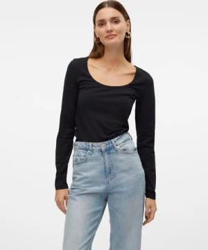 Vero Moda Langarmshirt VMLULU LS U-NECK TOP JRS GA NOOS