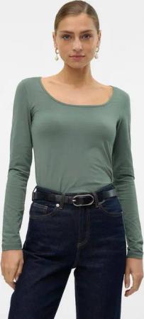 Vero Moda Langarmshirt VMLULU LS U-NECK TOP JRS GA NOOS