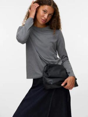 Vero Moda Langarmshirt VMPAULINA LS T-SHIRT GA JRS NOOS