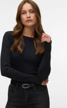 Vero Moda Langarmshirt VMRUBY LS TOP JRS NOOS Baumwollmischung