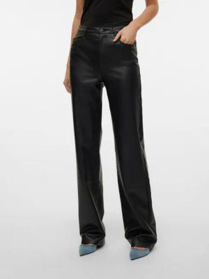 Vero Moda Lederimitathose VMTESSA HR WIDE PL PANTS NOOS