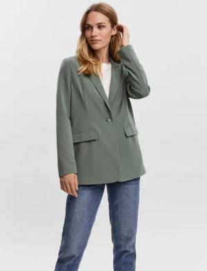 Vero Moda Longblazer "VMZELDA LS LOOSE BLAZER NOOS" lässige Form, 1-Knopf Verschluss