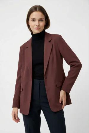 Vero Moda Longblazer "VMZELDA LS LOOSE BLAZER NOOS" lässige Form, 1-Knopf Verschluss