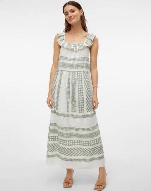 Vero Moda Maxikleid VMDICTHE SL ANKLE DRESS WVN GA Sommerkleid