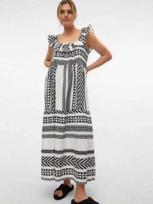 Vero Moda Maxikleid VMDICTHE SL ANKLE DRESS WVN GA Sommerkleid