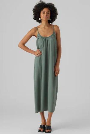 Vero Moda Maxikleid "VMLUNA SINGLET ANKLE DRESS NOOS" Baumwollmischung, regular fit