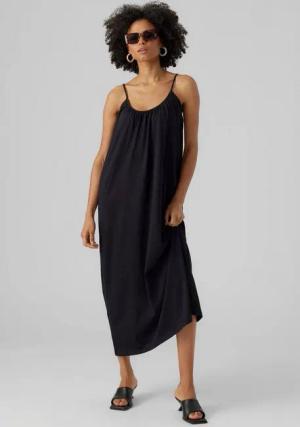 Vero Moda Maxikleid VMLUNA SINGLET ANKLE DRESS NOOS Baumwollmischung, regular fit