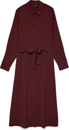Vero Moda Midikleid VMESME LS CALF SHIRT DRESS WVN GA Sommerkleid