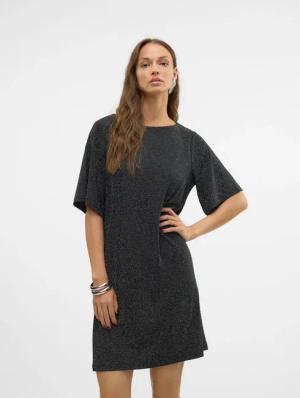Vero Moda Midikleid "VMKANVA 2/4 TEE DRESS JRS GA" Sommerkleid, mit Glitzer
