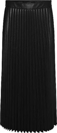 VERO MODA Midirock in Lederoptik VMBELLAHOLLY schwarz | XL