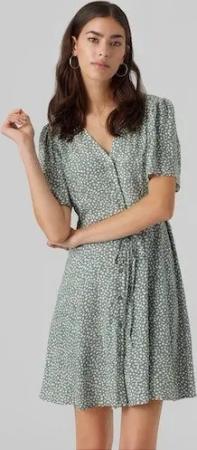 Vero Moda Minikleid VMALBA SS SHORT DRESS WVN NOOS Viskose, slim fit