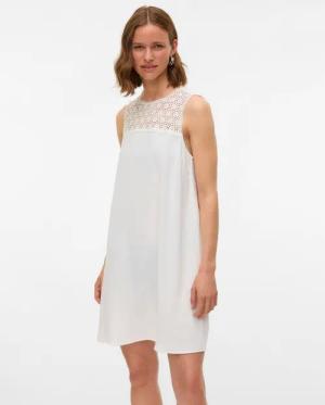 Vero Moda Minikleid VMALVA CROCHET SHORT DRESS WVN GA Sommerkleid