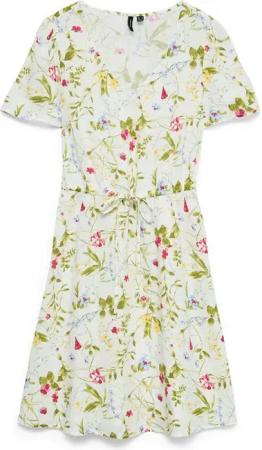 Vero Moda Minikleid VMEASY JOY SS SHORT DRESS WVN GA Viskose, regular fit