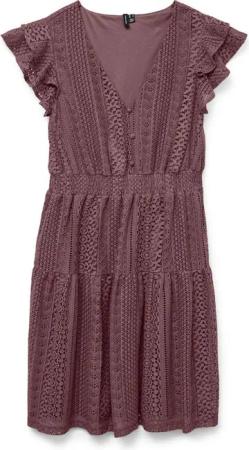 Vero Moda Minikleid VMHONEY LACE V-NECK SHORT DRESS WVN GA Sommerkleid