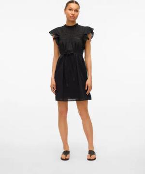 Vero Moda Minikleid "VMTRINE SL SHORT LACE DRESS WVN GA NOOS" Sommerkleid