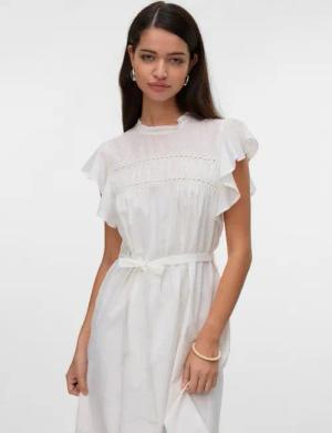 Vero Moda Minikleid VMTRINE SL SHORT LACE DRESS WVN GA NOOS Sommerkleid