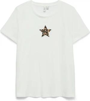 Vero Moda Print-Shirt "VMISUMA S/S T-SHIRT JRS BTQ" mit Leo-Stern