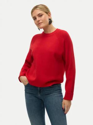 Vero Moda Pullover Gold 10315516 Rot Regular Fit