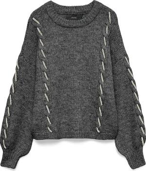 VERO MODA Pullover VMILINA grau | XL