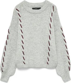 VERO MODA Pullover VMILINA hellgrau | L