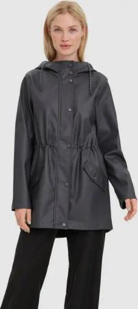 Vero Moda Regenjacke VMMALOU COATED JACKET Lederimitat