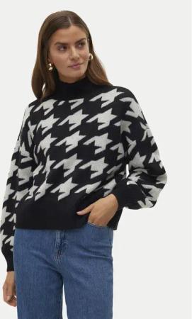 Vero Moda Rollkragenpullover Mira 10311089 Schwarz Regular Fit