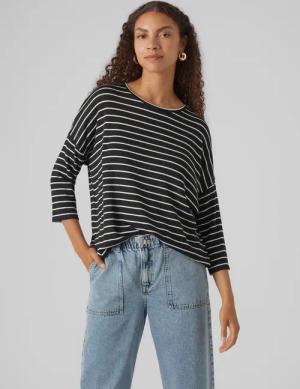 Vero Moda Rundhalspullover "VMBRIANNA 3/4 PULLOVER BOO REP"