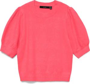 Vero Moda Rundhalspullover "VMDOFFY 2/4 O-NECK PULLOVER GA NOOS" mit kurzen Puffärmeln