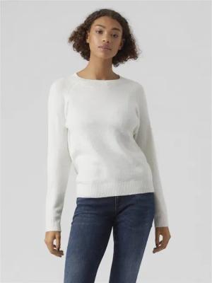 Vero Moda Rundhalspullover VMDOFFY LS O-NECK BLOUSE GA NOOS Materialmix, regular fit