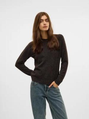 Vero Moda Rundhalspullover VMDOFFY LS O-NECK BLOUSE GA NOOS Materialmix, regular fit