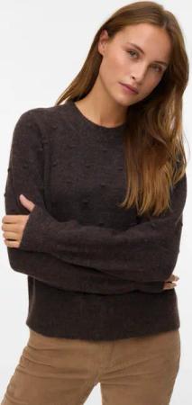 Vero Moda Rundhalspullover "VMFRANCESCA LS O-NECK PULLOVER BOO"