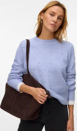 Vero Moda Rundhalspullover VMFRANCESCA LS O-NECK PULLOVER BOO