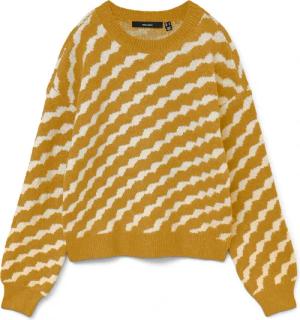 Vero Moda Rundhalspullover "VMLARA LS O-NECK PULLOVER GA BOO REP"