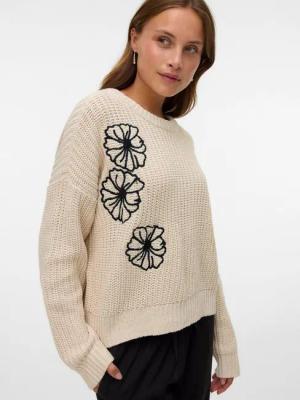 Vero Moda Rundhalspullover VMLAURA LS O-NECK PULLOVER BOO