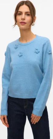 Vero Moda Rundhalspullover "VMROSE LS O-NECK PULLOVER BOO"