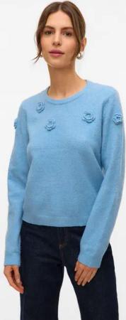 Vero Moda Rundhalspullover VMROSE LS O-NECK PULLOVER BOO
