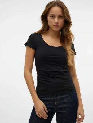 Vero Moda Rundhalsshirt "VMMAXI MY SOFT SS U-NECK"