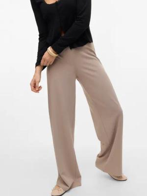 Vero Moda Schlupfhose "VMBERLIN ZAMIRA MW WIDE PANT NOOS" mit Stretch