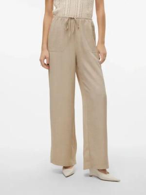 Vero Moda Schlupfhose "VMMELANEY HW LOOSE PANT WVN GA NOOS" Kunstfaser, loose fit