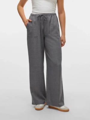 Vero Moda Schlupfhose "VMMELANEY HW LOOSE PANT WVN GA NOOS" Kunstfaser, loose fit