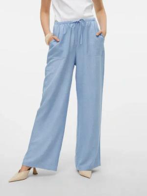 Vero Moda Schlupfhose "VMMELANEY HW LOOSE PANT WVN GA NOOS" Kunstfaser, loose fit