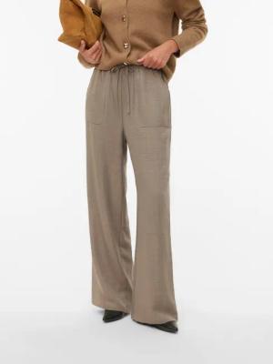 Vero Moda Schlupfhose "VMMELANEY HW LOOSE PANT WVN GA NOOS" Kunstfaser, loose fit