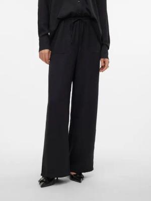 Vero Moda Schlupfhose "VMMELANEY HW LOOSE PANT WVN GA NOOS" Kunstfaser, loose fit