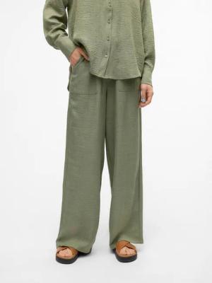 Vero Moda Schlupfhose VMMELANEY HW LOOSE PANT WVN GA NOOS Kunstfaser, loose fit