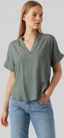 Vero Moda Shirtbluse "VMBEAUTY SS TOP GA NOOS" Viskose, regular fit