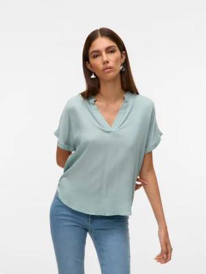Vero Moda Shirtbluse VMBEAUTY SS TOP GA NOOS Viskose, regular fit