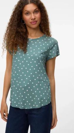 Vero Moda Shirtbluse "VMBELLA SS TOP AOP WVN GA"